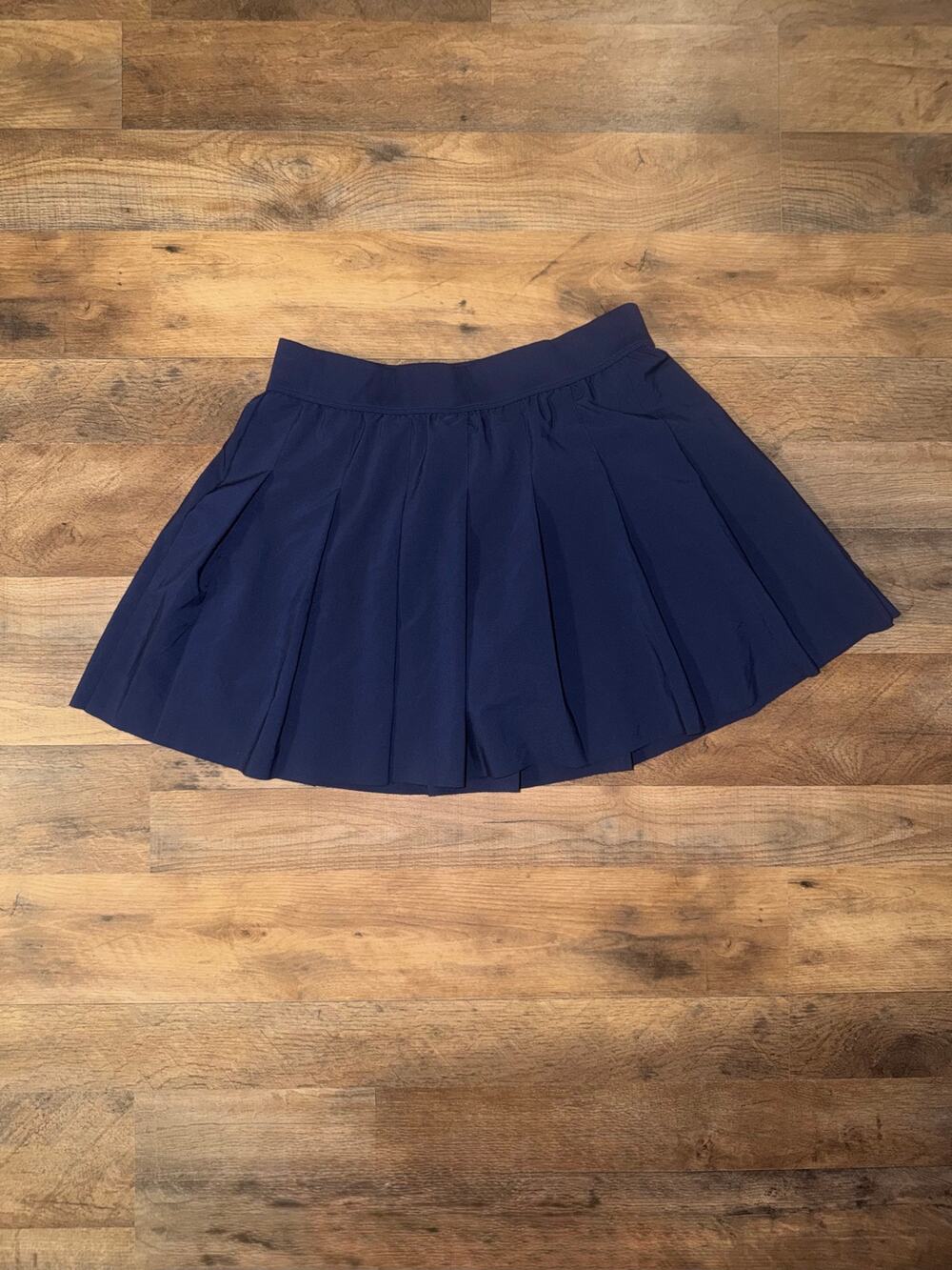Fabletic womens navy blue pleated skort